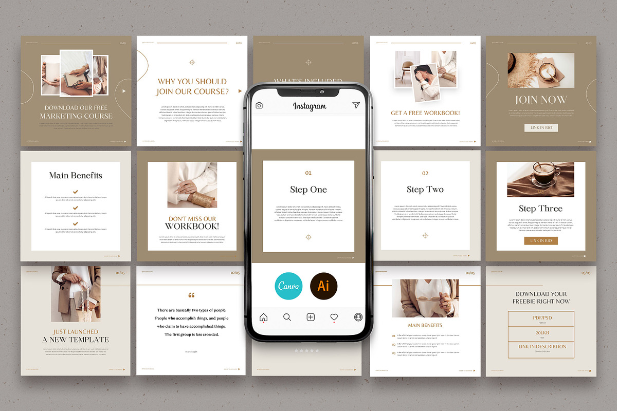 Classy Carousel Instagram Templates, a Social Media Template by AndrewPixel (Photo 5 of 7)