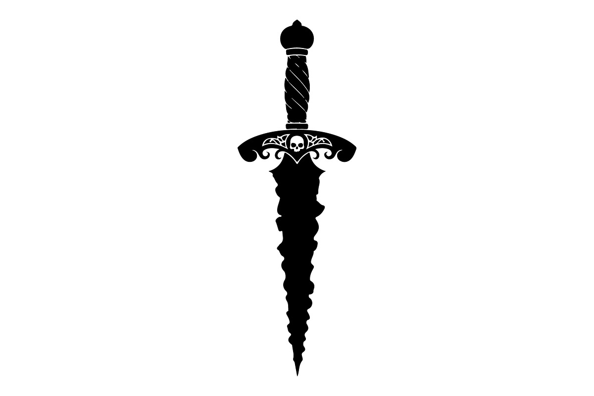 Ornamental Dagger Silhouette Bundle, an Object Illustration by Gaye Art (Photo 19 of 31)
