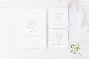 Wedding cards mockup, PSD+JPG, an Invitation Template by Kate Roubin (Thumbnail 1 of 2)