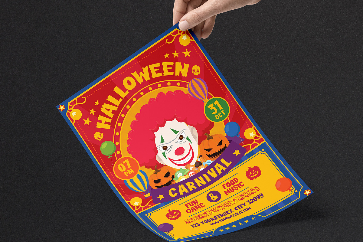 Halloween Carnival Flyer, a Flyer Template by Creativestoree (Photo 3 of 3)