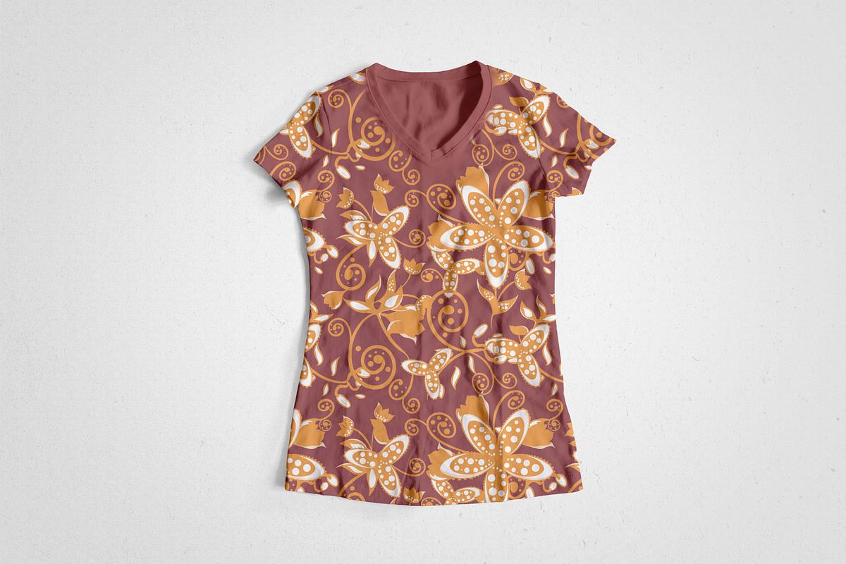 Organic Seamless Botanical Patterns, a Pattern Graphic by Declipo Patt (Photo 9 of 16)