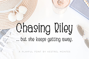 Chasing Riley by Kestrel Montes, a Slab Serif Font by INKMETHIS (Thumbnail 1 of 5)