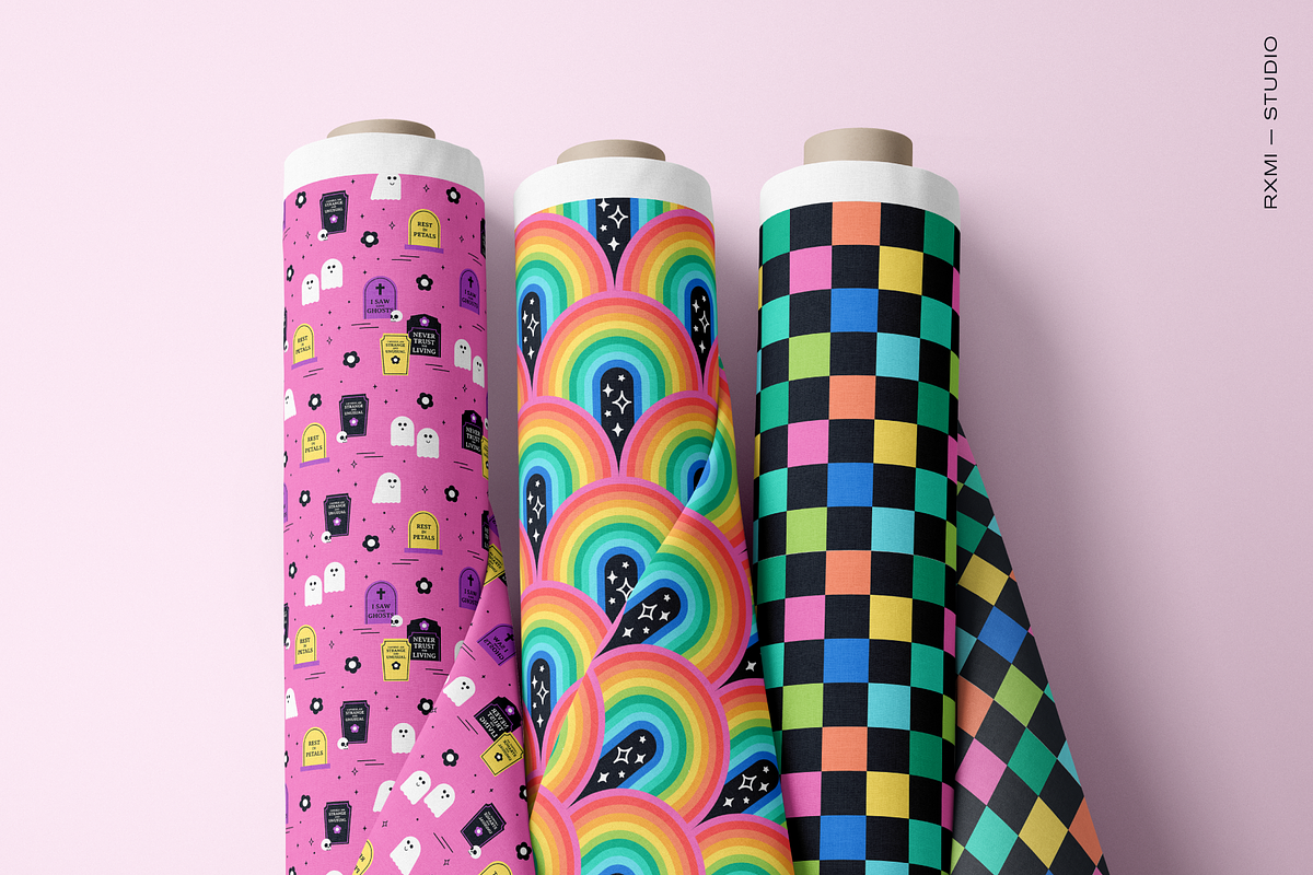 Psychedelic Halloween Pattern Set, a Pattern Graphic by Rxmi Studio (Photo 10 of 10)