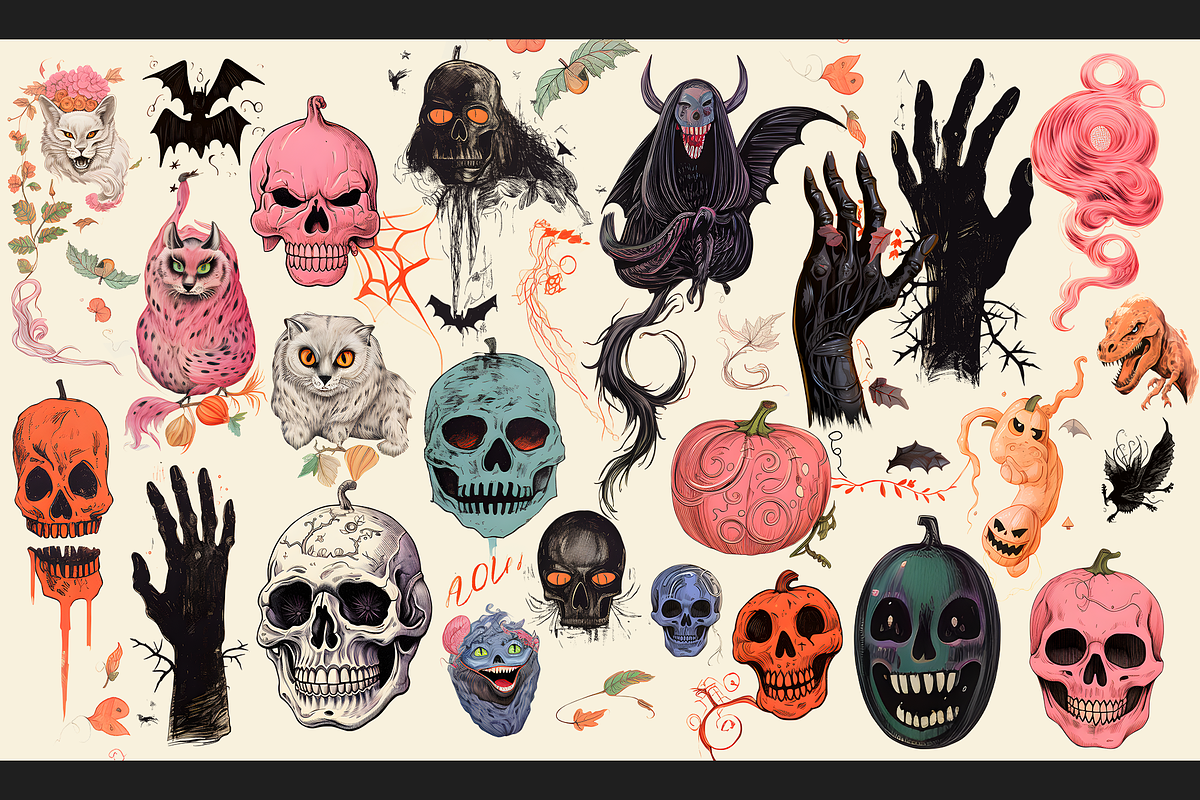 Halloween: Spooky Delights, a Seasonal Illustration by Lilithcollageart (Photo 3 of 10)