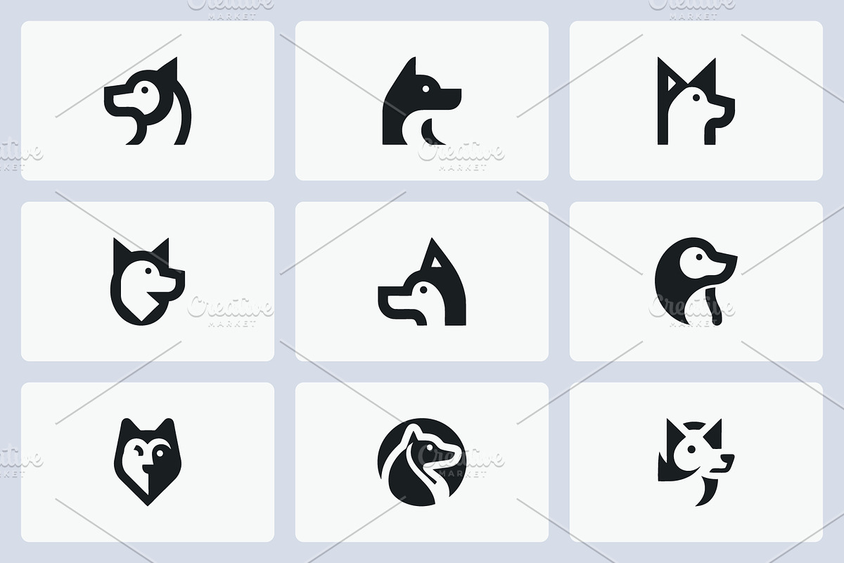 Minimalist Dog Logo Design Bundle, a Branding & Logo Template by Vectorium Studio (Photo 2 of 2)