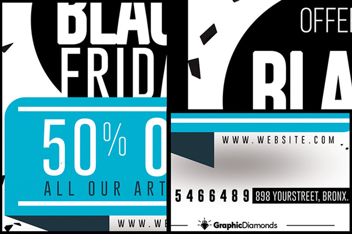 Black Friday Sales Flyer, a Flyer Template by GraphicDiamonds (Photo 3 of 5)