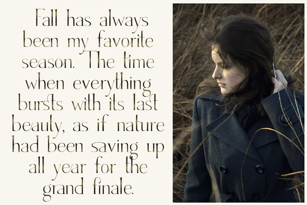 Late Fall - floral font duo, a Serif Font by Innire (Photo 6 of 12)