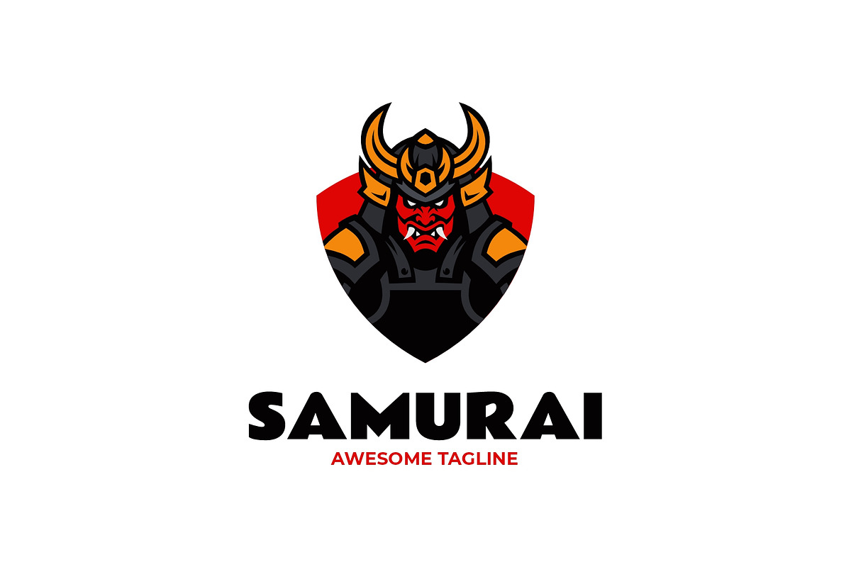 Samurai Warrior Mascot Logo Design, a Branding & Logo Template by Artnivora.Std