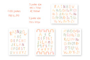 Watercolor Rainbow Alphabet Set, an Education Illustration by MayaNavits (Thumbnail 3 of 7)