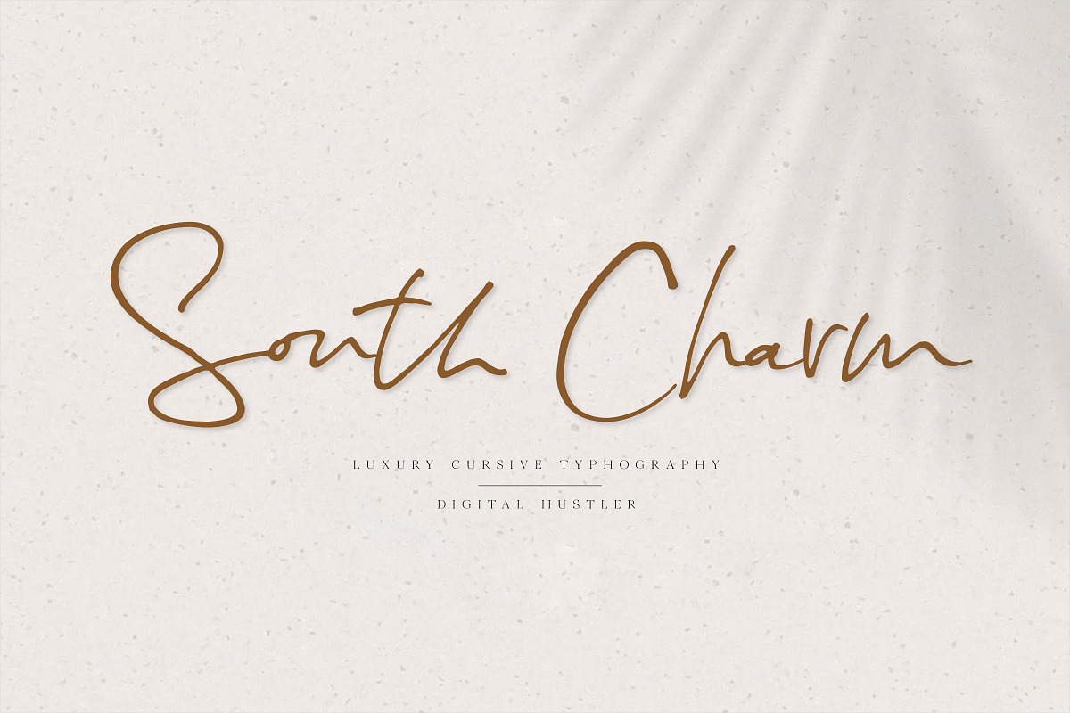 South Charm Font, a Script Font by Digital Hustler (Photo 1 of 12)