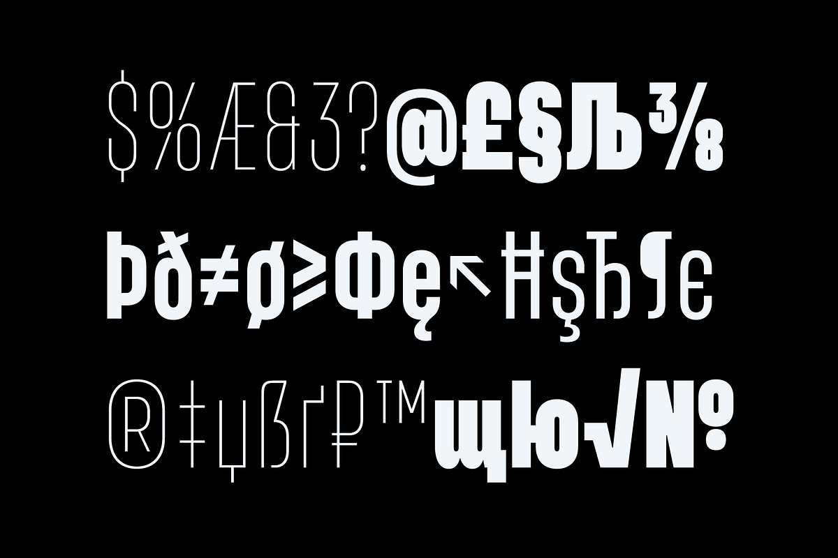 Entropia — condensed geometric sans, a Sans Serif Font by Slava Antipov (Photo 6 of 14)