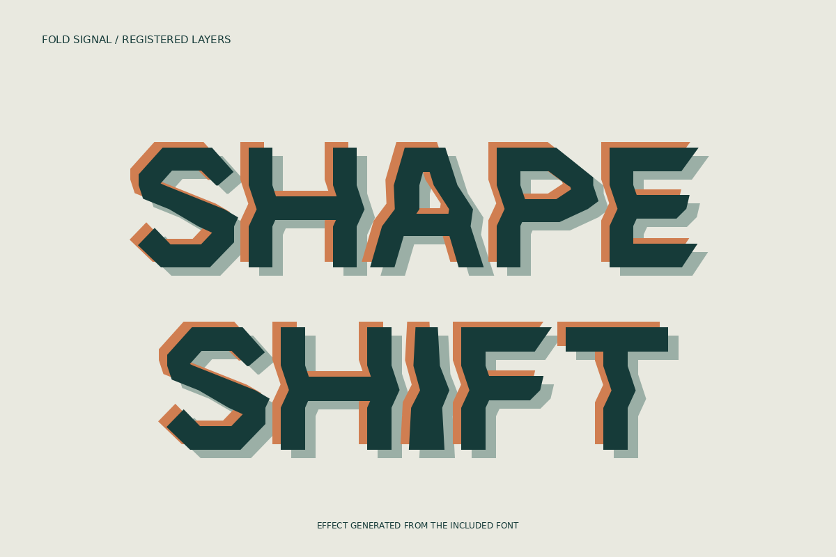 Fold Signal Faceted Modular Display, a Sans Serif Font by Colorsfav (Photo 3 of 11)