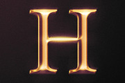 HD Photoshop Gold, text logo FX, a Layer Style Add-On by Giallo (Thumbnail 2 of 15)