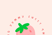 Strawberry Mochi Font, a Script Font by Little Paperies (Thumbnail 4 of 4)