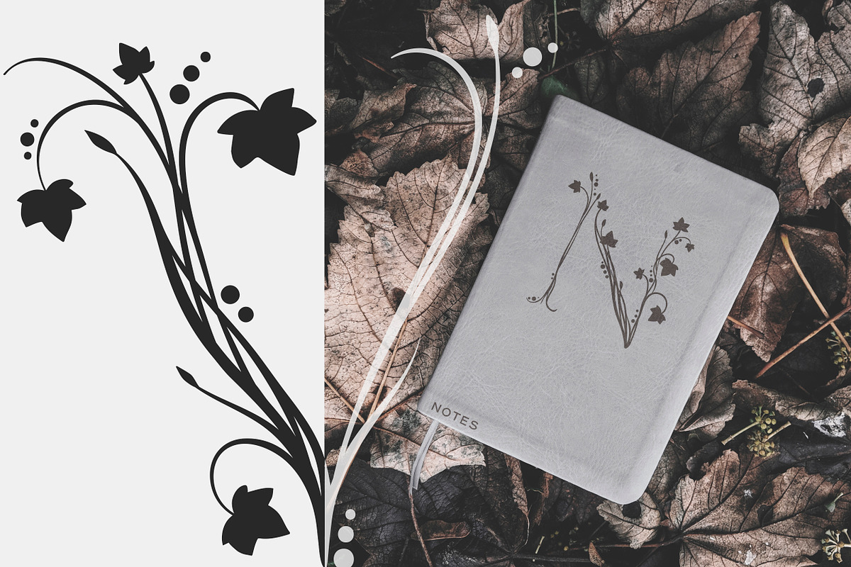 Magic Ivy. Botanical Font., a Serif Font by AnMark (Photo 11 of 15)