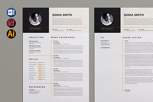 Resume/CV Template | Word & EPS, a Resume Template by HiveArts