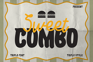 Sweet Combo Duo Font, a Font by PutraCetol Studio
