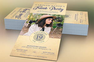 Retro Trunk Party Flyer Template, a Flyer Template by Godserv Designs