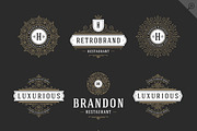 50 ornaments logos & monograms, a Branding & Logo Template by Vasya Kobelev (Thumbnail 4 of 12)