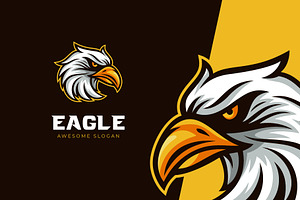 Eagle Head Mascot Logo Design, a Branding & Logo Template by Agung_cs