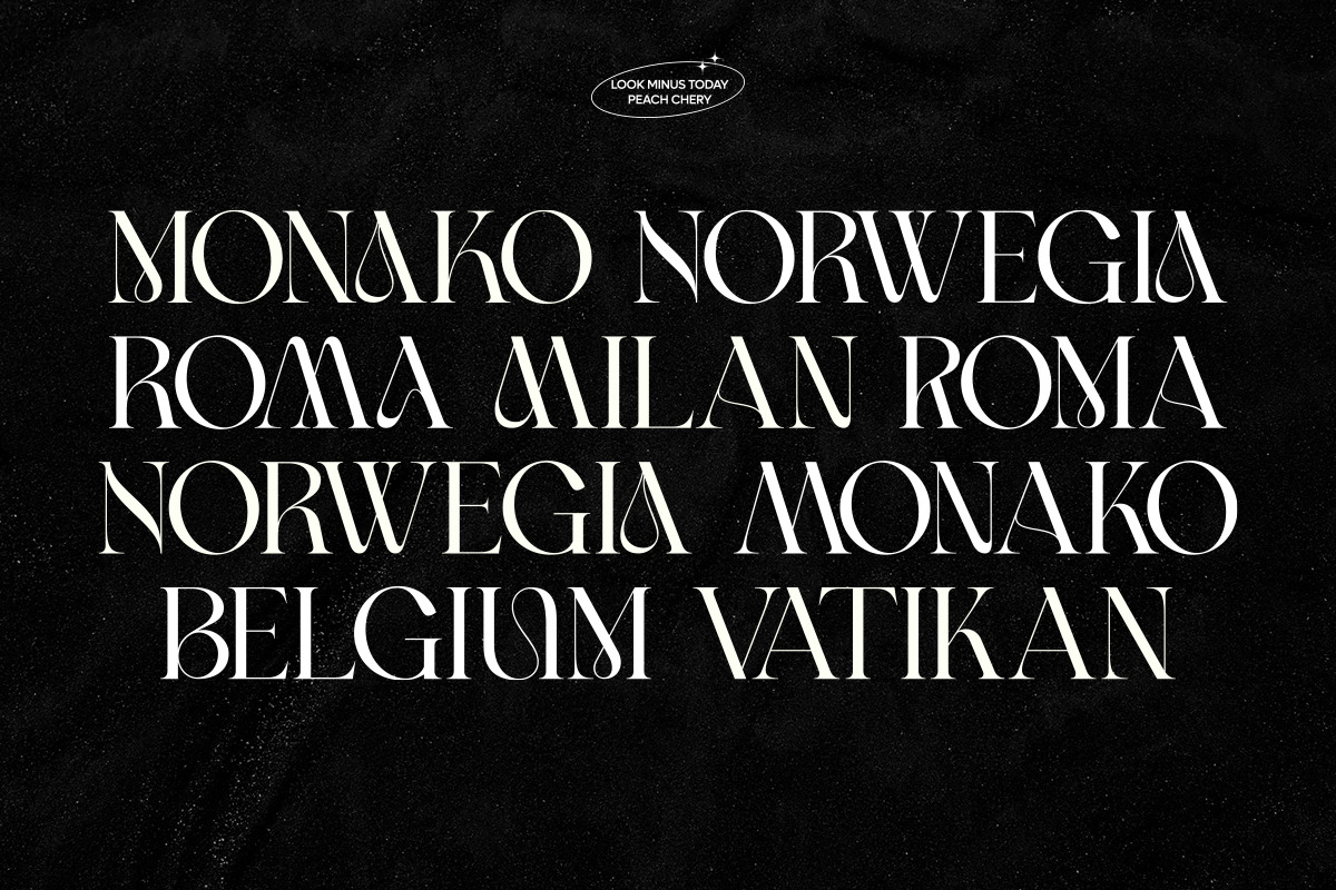 Peach Chery | Display Serif Font, a Serif Font by LOOK MINUS TODAY (Photo 2 of 12)