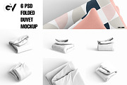 Folded Duvet Blanket Mockup, a Household Mockup by GraphicVil (Thumbnail 2 of 9)