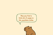 Awesome Capybara | Cozy & Playful, a Handwritten Font by Ashiya Pixel (Thumbnail 2 of 9)