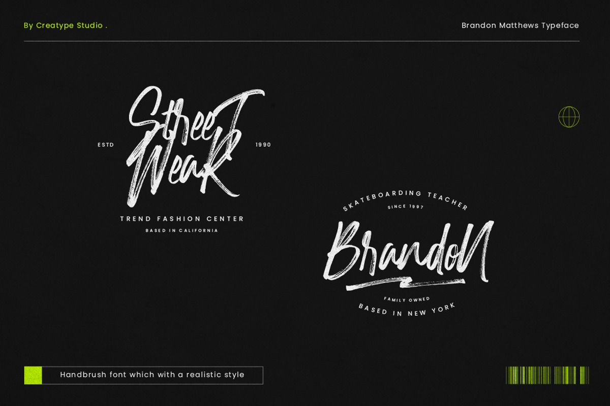 Brandon Matthews Handbrush Script, a Script Font by Creatype Studio (Photo 2 of 9)