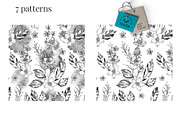 Black Ink Flowers and Watercolor, an Illustration by WBS Design (Thumbnail 24 of 26)