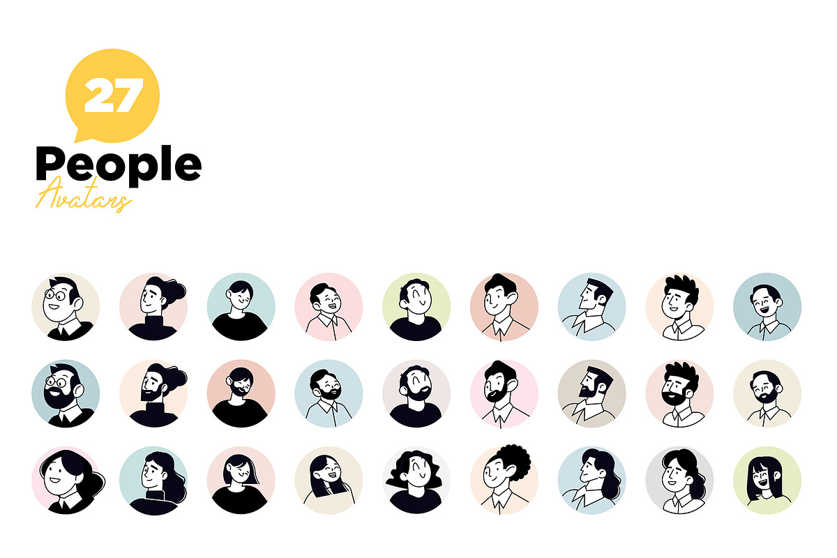 People Avatars, a Person Illustration by PureSolution (Photo 2 of 4)