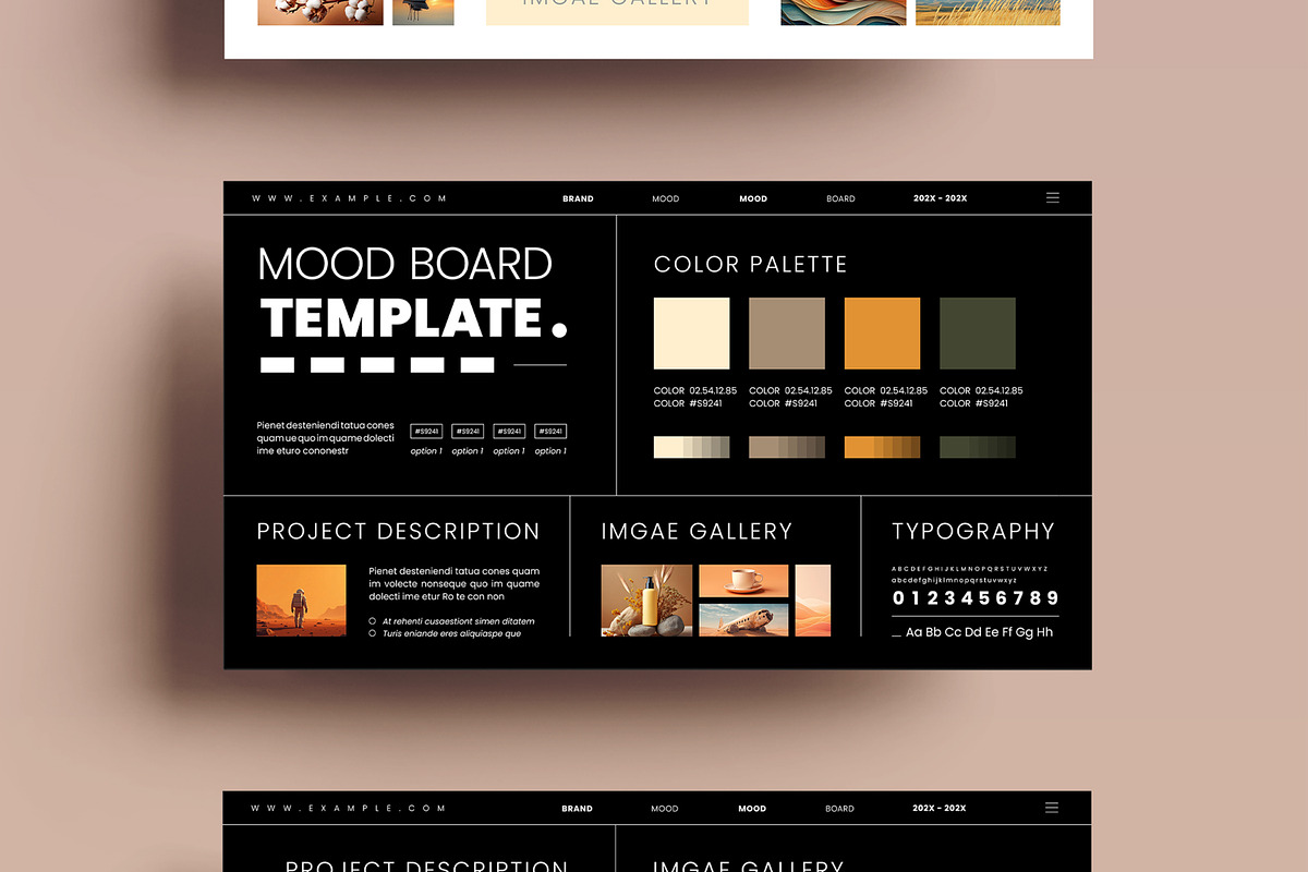Mood Board Template, an UI Kit Template by MightyDesign (Photo 4 of 8)