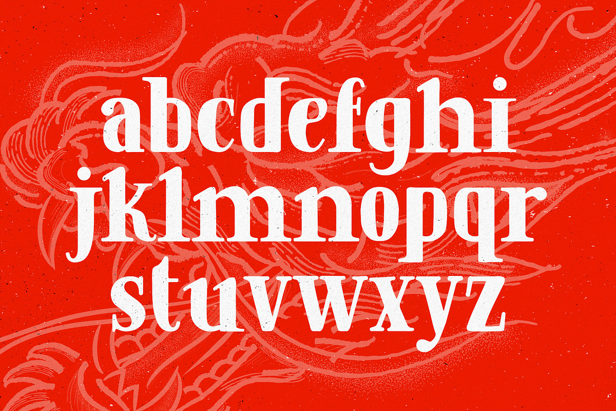 Golden Dragon - Hand-drawn Serif, a Serif Font by HipFonts (Photo 6 of 10)