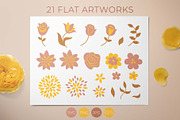 Floral Beauty Set. Daring Sunflower., a Texture Illustration by Illustana (Thumbnail 5 of 10)