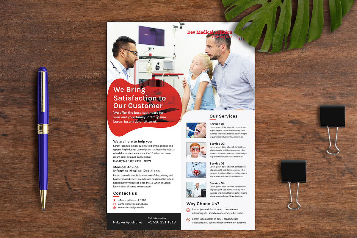Modern Medical & Healthcare Flyer, a Flyer Template by litoondev (Photo 2 of 3)