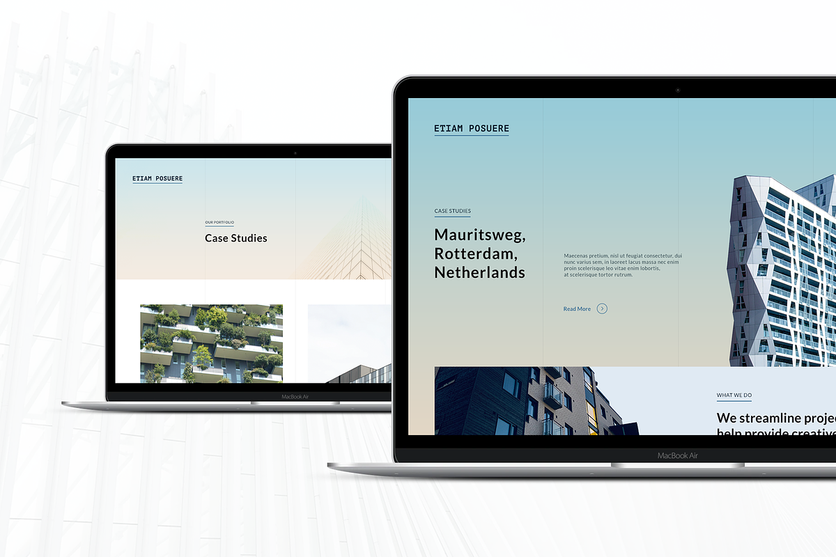 Architecture Responsive PSD & Sketch, a Landing Page Template by TIB Digital (Photo 3 of 8)