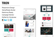 Tron - Responsive Email Template, an Email Template by FourDinos (Thumbnail 1 of 2)