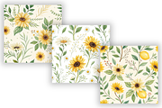 Watercolor Sunflower Digital Paper, a Pattern Graphic by FloridPrintables (Thumbnail 3 of 10)
