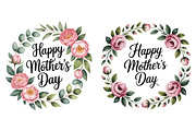 Floral wreaths celebrate Mother'sDay, a Decorative Illustration by himelgfx (Thumbnail 3 of 5)