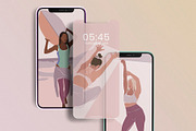 Sporty Girls Illustration set, a Healthcare Illustration by TiriCo (Thumbnail 3 of 11)