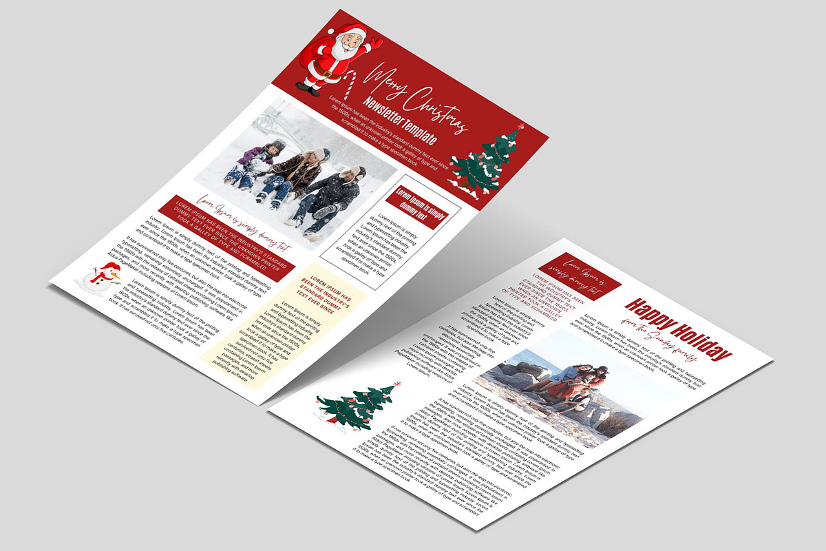 Christmas Newsletter V4, a Stationery Template by Amit Debnath (Photo 2 of 4)