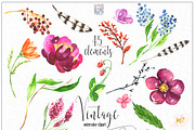 Vintage Watercolor clipart, an Animal Illustration by LABFcreations (Thumbnail 6 of 9)