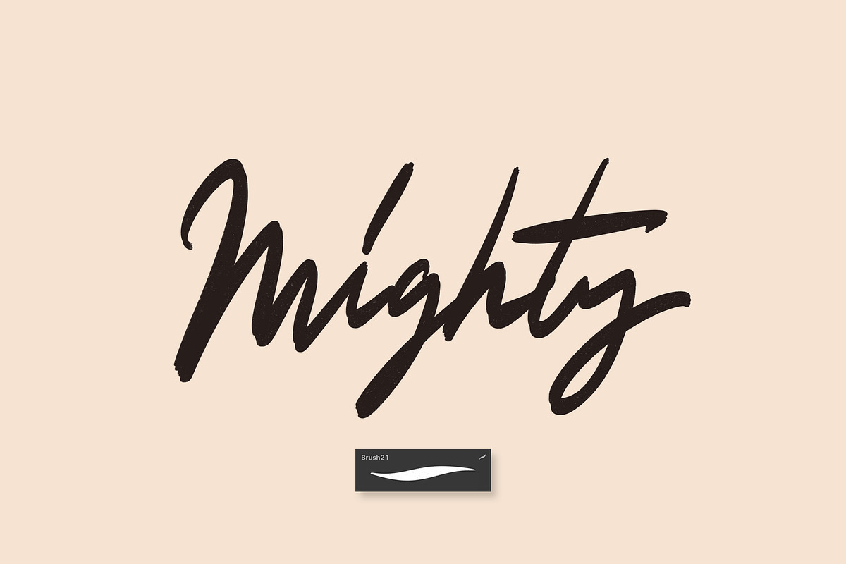 40+ Procreate Lettering Brushes, a Brush Add-On by Nurmiftah (Photo 8 of 18)
