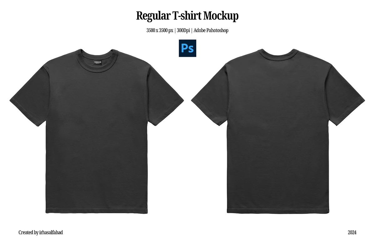 Regular T-shirt Mockup, a Shirt Mockup by Irhasalfahad (Photo 1 of 4)