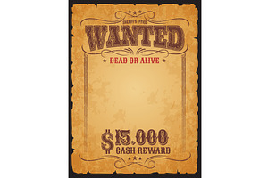 Western Wanted Dead Or Alive