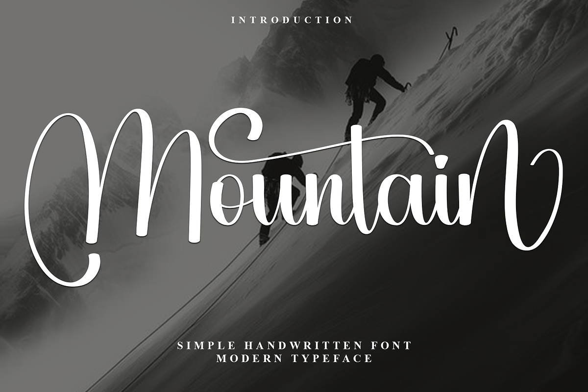 Mountain, a Handwritten Font by FreshTypeINK (Photo 1 of 8)