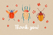 Lovely Bugs for Procreate, a Brush Add-On by PrettyLittlePigs (Thumbnail 7 of 7)