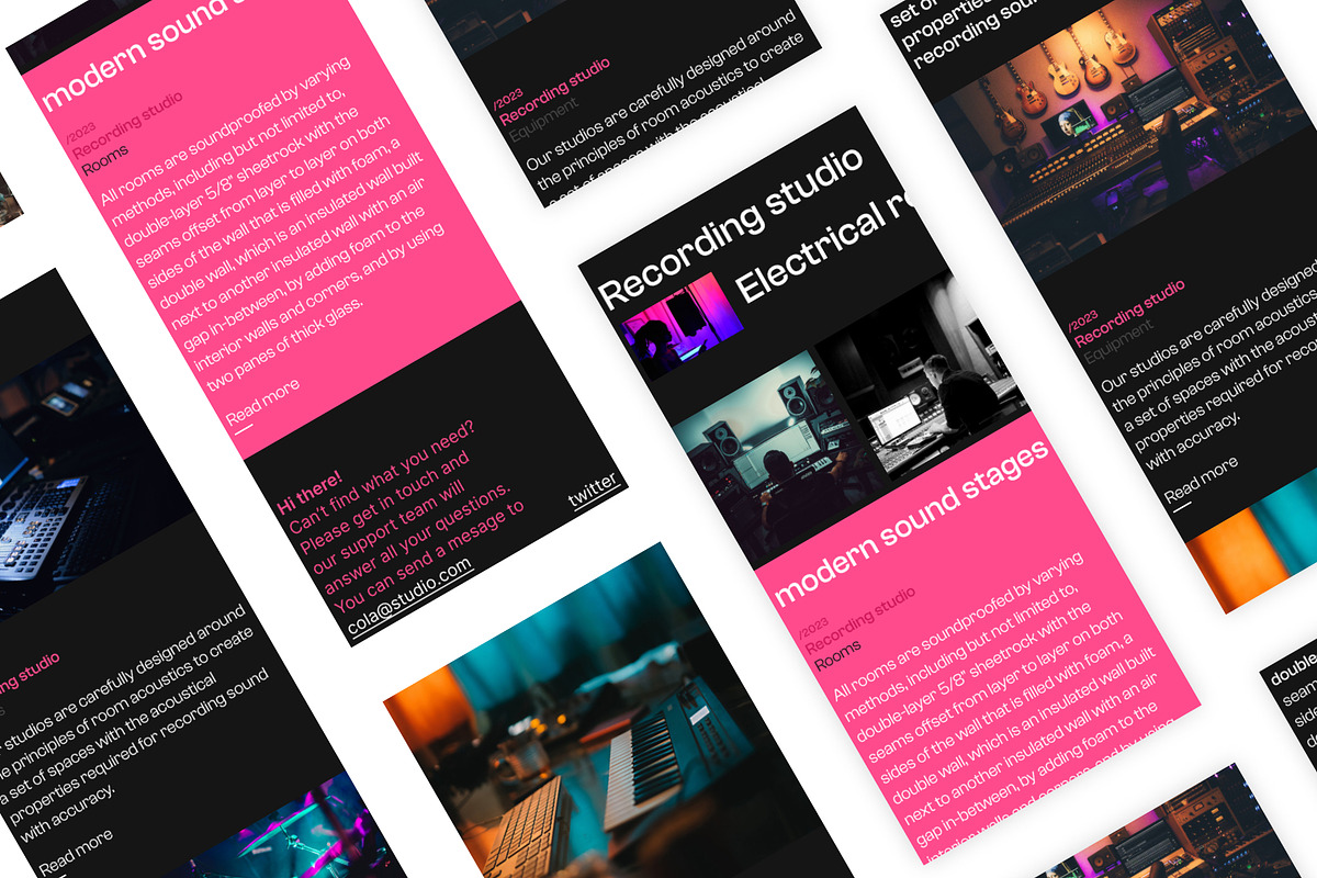 Studio website, a Landing Page Template by danielsantinhos (Photo 7 of 7)