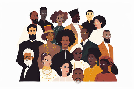 Black history month illustration, a Person Photo by Pixeness Studio