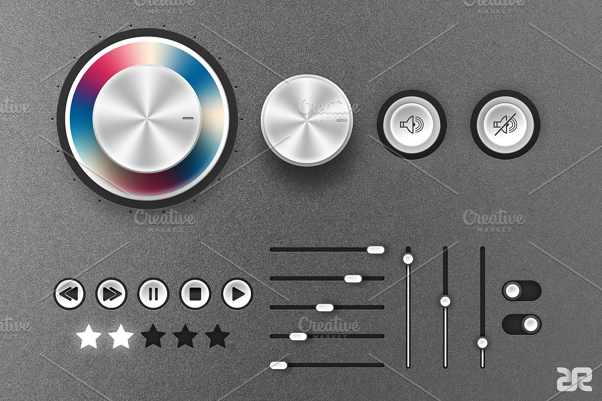 Audio UI Kit Bundle, an UI Kit Template by Remon Michel (Photo 1 of 3)