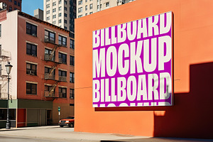 City Billboard Layered PSD Mockup